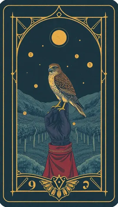 Nine of Pentacles tarot card
