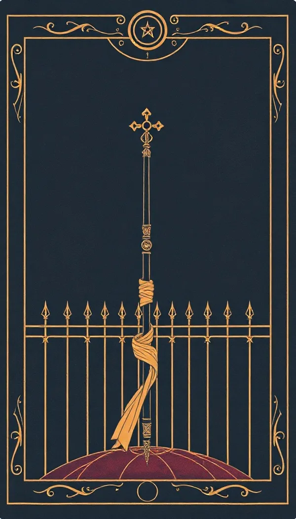 Nine of Wands tarot card