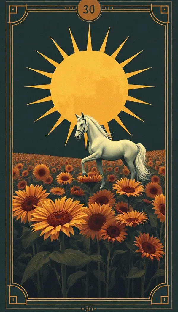 The Sun tarot card